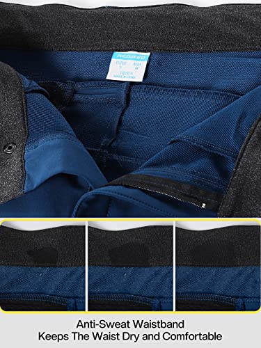 ARSUXEO Mens Bike Shorts,Cycling Shorts,Mountain Bike Shorts MTB Shorts Loose Fit with Moisture-Wicking Waistband Dark Blue Size Medium - Image 5