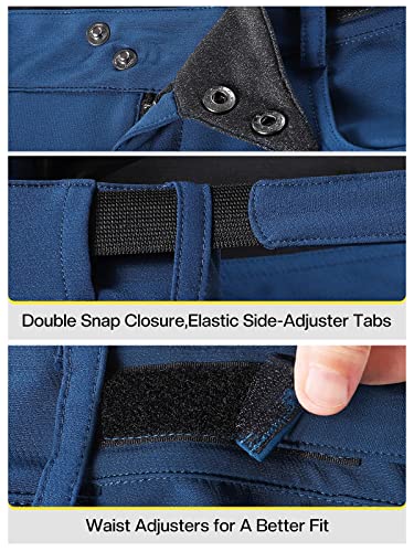 ARSUXEO Mens Bike Shorts,Cycling Shorts,Mountain Bike Shorts MTB Shorts Loose Fit with Moisture-Wicking Waistband Dark Blue Size Medium - Image 4