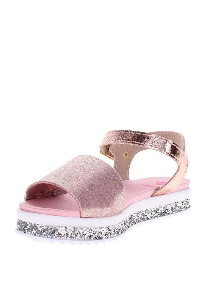 موليكينها Molekinha Pre Teen Girls Sandals With Back Strap Gold | Made In Brazil