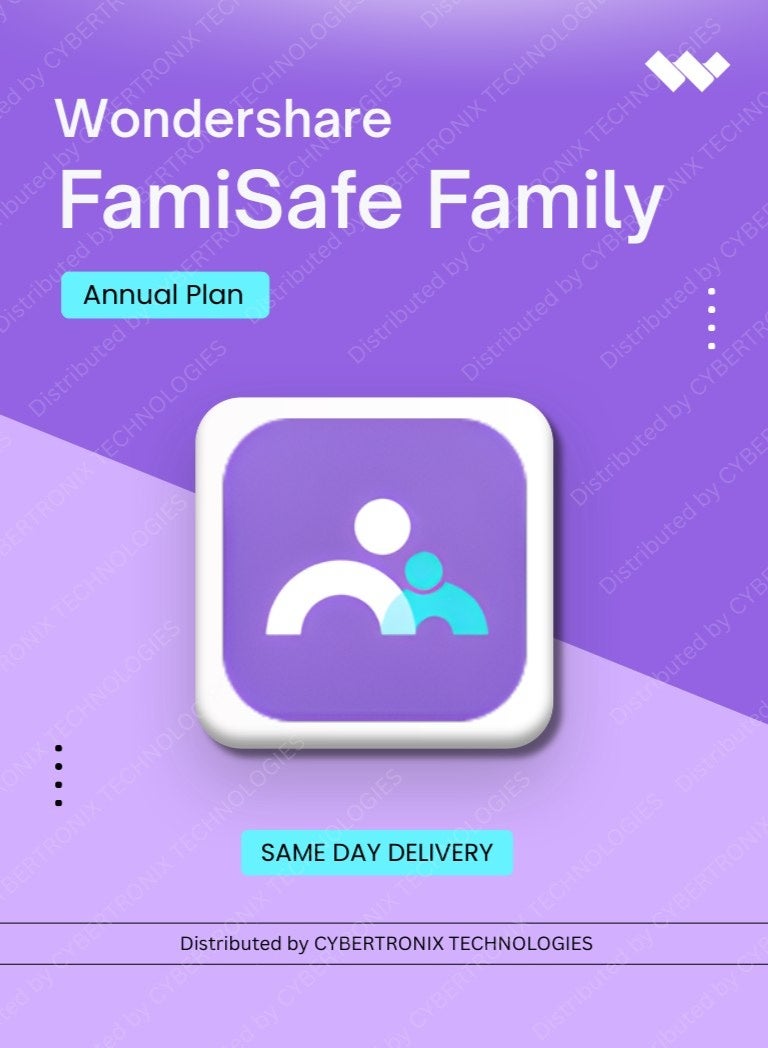 Wondershare FamiSafe Family License | Annual Plan | Digital License | Same Day Delivery