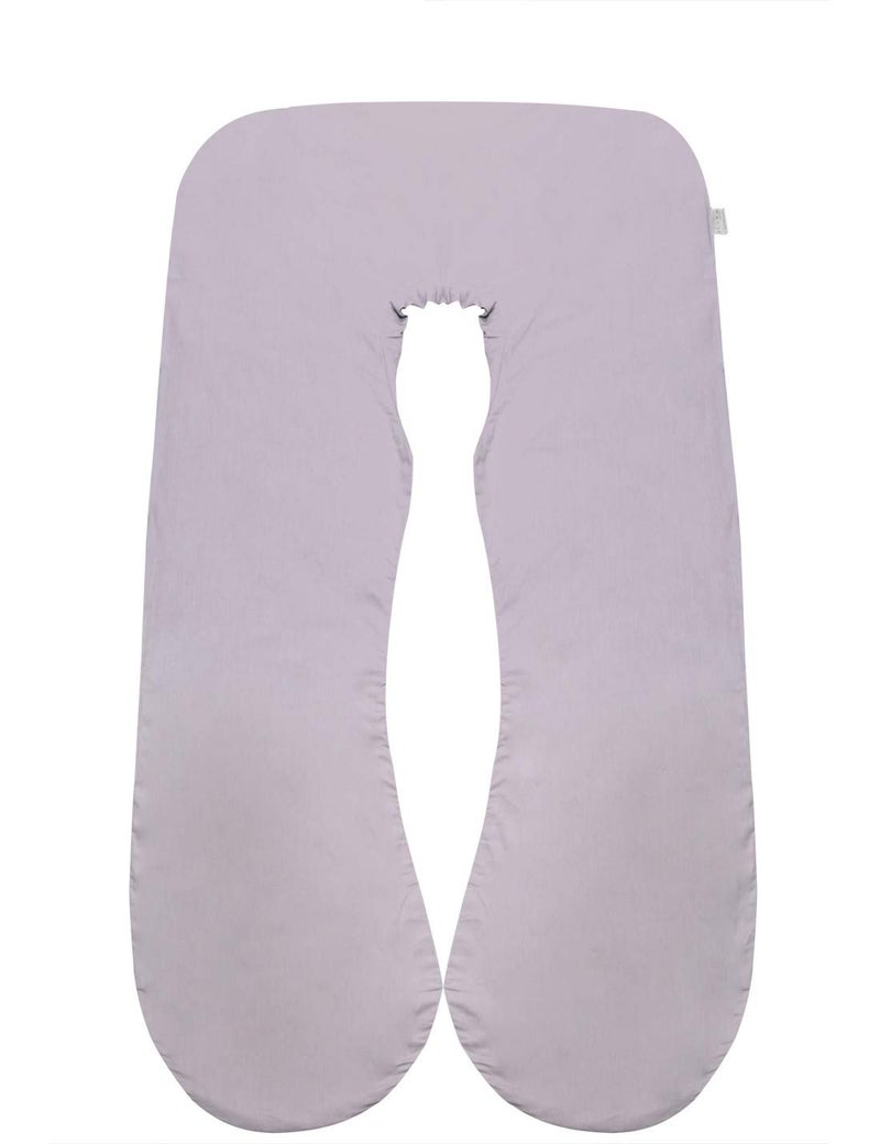 KWLET Pregnancy Pillow Cover/U Shaped Pillow Cover/Pregnancy Pillow Case/Maternity Pillow Case/Pillowcase with Removable Cotton Cover 57x30 Inch for Pregnancy Pillow Gray - Image 1