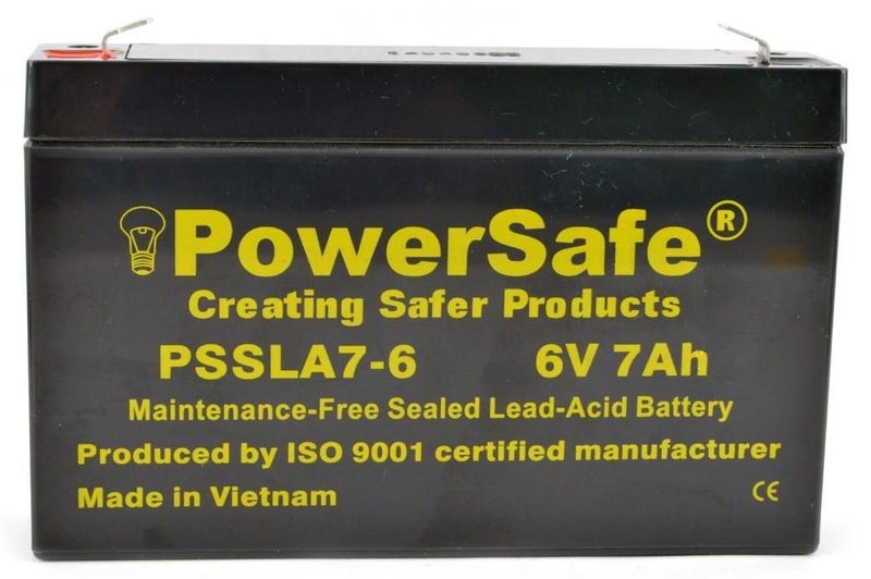 باور سيف بطارية حمض الرصاص PowerSafe المختومة 6V-7Ah PSSLA 7-6 - Image 1