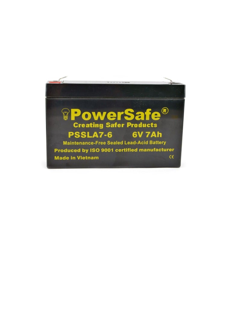 باور سيف بطارية حمض الرصاص PowerSafe المختومة 6V-7Ah PSSLA 7-6 - Image 2