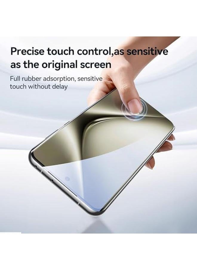 erorex - 【3 Pack】 Screen Protector For Huawei P70 Pro Support Fingerprint Unlock Full Cover Hydrogel Aqua Screen Protector Curved For Huawei P70 Pro - Image 1