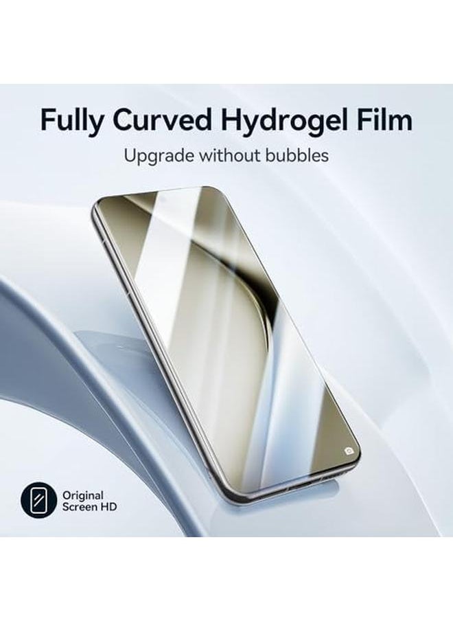 erorex - 【3 Pack】 Screen Protector For Huawei P70 Pro Support Fingerprint Unlock Full Cover Hydrogel Aqua Screen Protector Curved For Huawei P70 Pro - Image 1