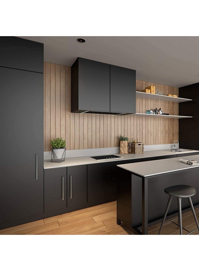 Wolpin Wall Stickers Wallpaper Solid Colour (45 c m x 10m) Home Renovation DIY Project, Gift Wrapper, Furniture, Fridge, Refrigerator, Kitchen Cupboard, Cabinets, Black - Image 1