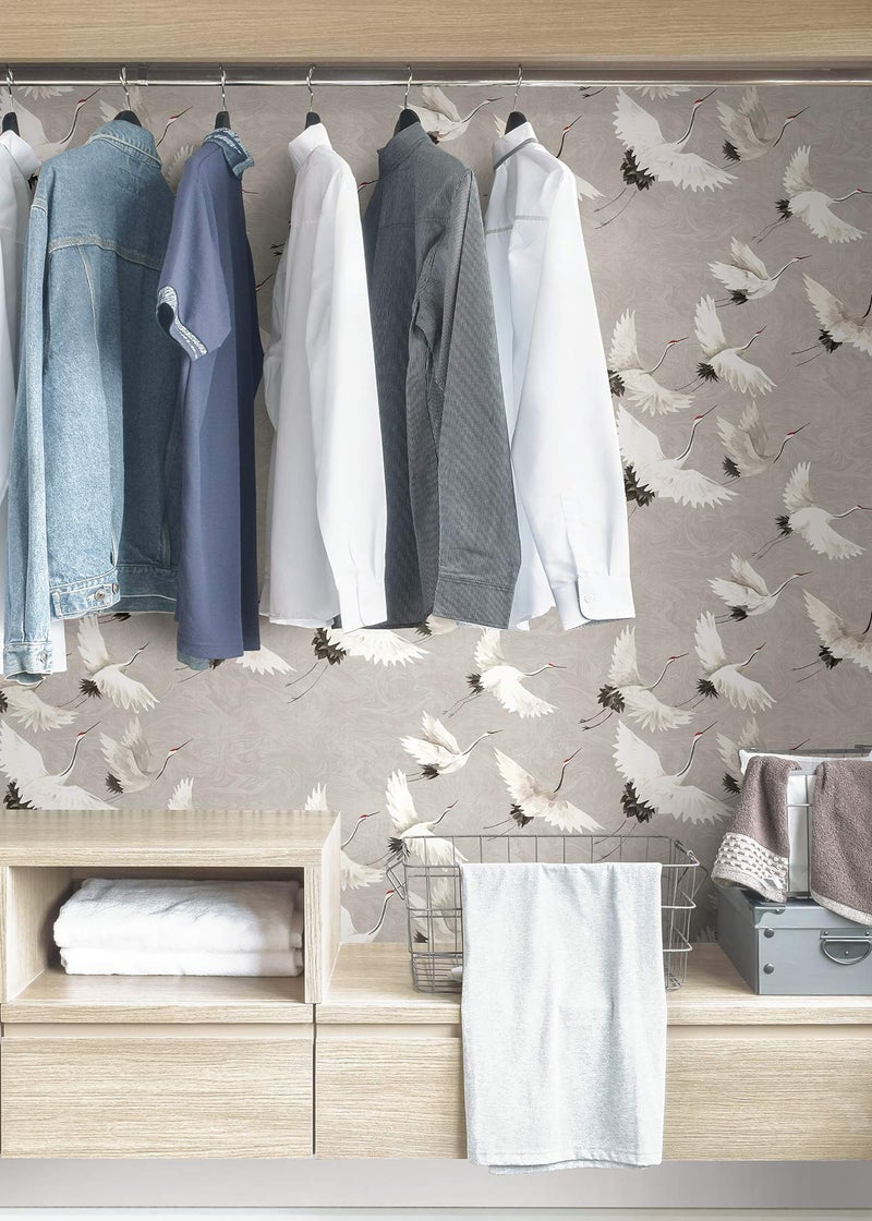 NuWallpaper NUS3678 Halcyon Peel & Stick Wallpaper, Grey - Image 2