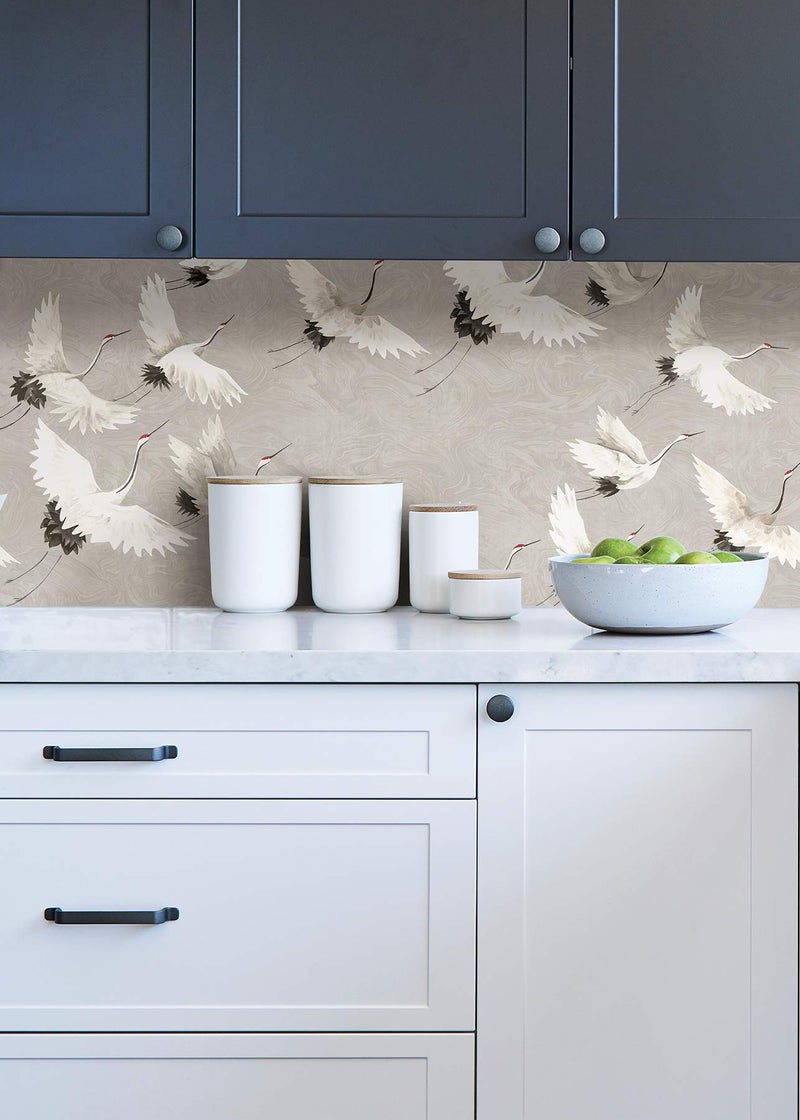 NuWallpaper NUS3678 Halcyon Peel & Stick Wallpaper, Grey - Image 5