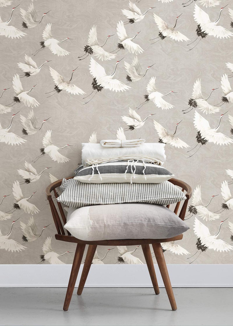 NuWallpaper NUS3678 Halcyon Peel & Stick Wallpaper, Grey - Image 4