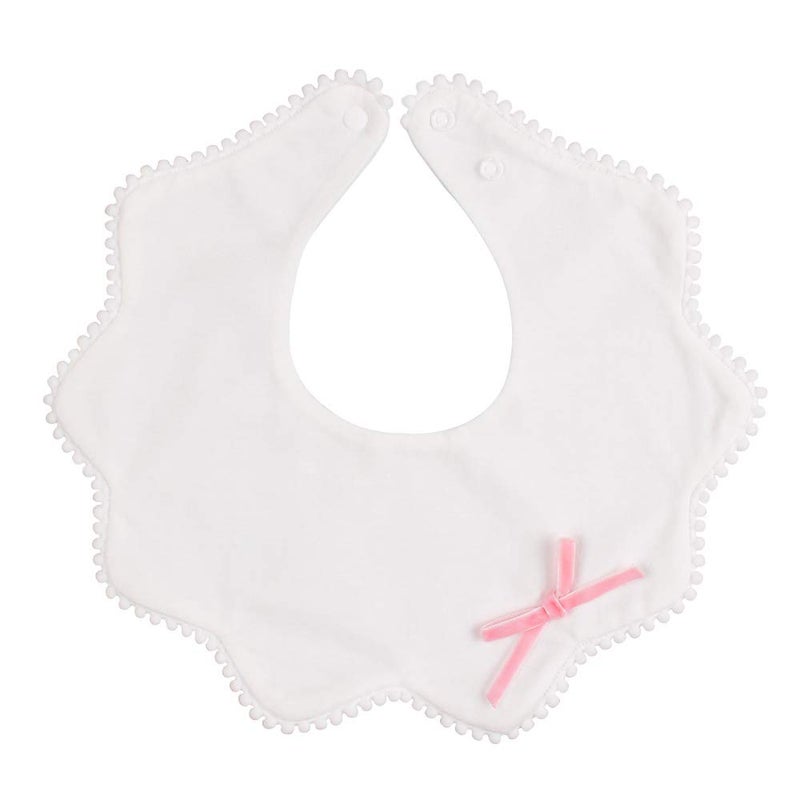 JANGANNSA 3 PCS Flower Baby Bibs Infant Burp Clothes for Baby Girls Saliva Towel Cotton Infant Toddler Girls Bibs (3 PCS -A) - Image 2