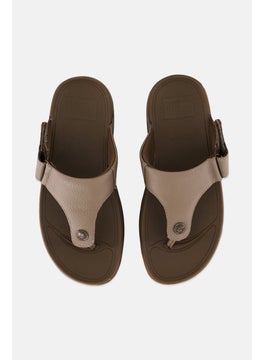FitFlop Men Trakk II Toe-Thongs Slip On Sandals, Grey  - Image 3