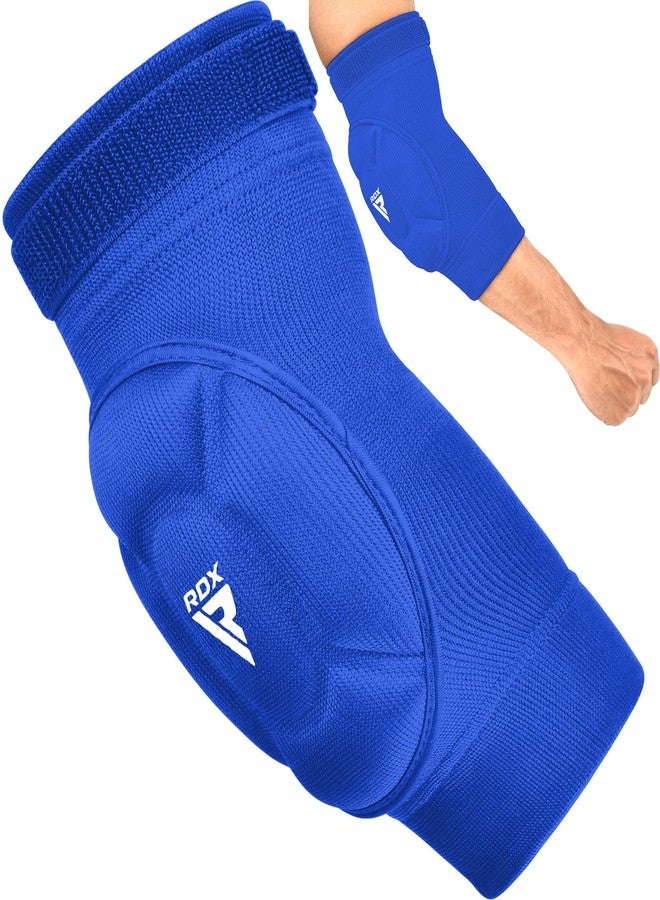 RDX Elbow Pads, Muay Thai MMA Kickboxing Sparring Elbow Guard, Martial Arts Striking Protection,Wrestling Basketball Adjustable MTB Volleyball Compression Padded Sleeve, Men Women - Image 1