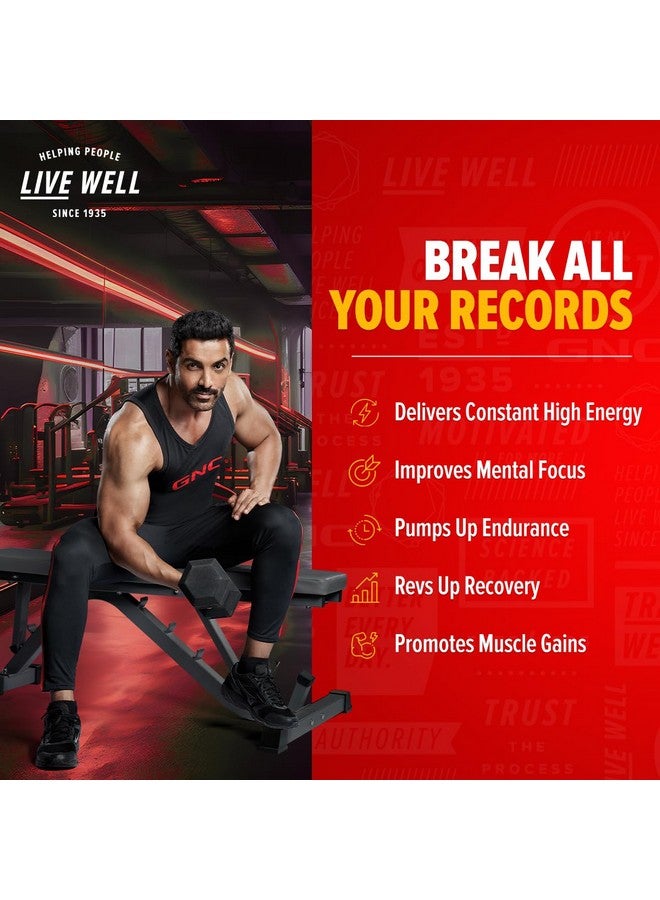 GNC GNC Pro Performance Pre-Workout | 360 gm | 30 Servings | Boosts Energy & Endurance | Improves Focus | Revs Up Recovery | 1.5g L-Arginine | 3.5g Beta-Alanine | 0.2g Caffeine | Fruit Punch  - Image 3
