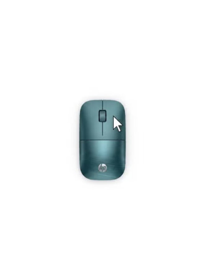HP Z3700 Wireless Mouse, Slim Design, 2.4GHz Connectivity, Multi-Surface Blue LED Optical Sensor, Up to 16 Months Battery Life - SeaFoam Teal Peacock Teal WL - Image 2