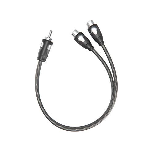 ROCKRIX 1ft RCA 1 Male to 2 Female Audio Speaker Y Adapter Splitter Cable (2 Pack) - Image 2