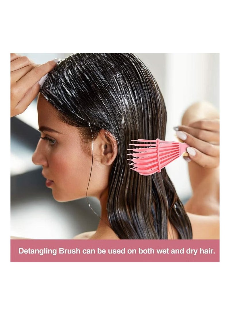 ORiTi ORiTi Hair Comb With Adjustable Detangler Brush for Afro America Wavy Curly Hair Detangle Easily Wet Dry Long Hair for Beautiful Shiny Curls Blu Blue 24.5 X 4 X 5.5cm  - Image 3