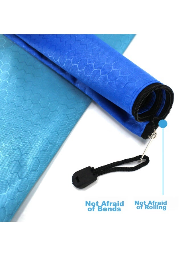 Trnfa Tn-2001 Soccer Pattern Doent Folder/zipped Storage Bag, 5-pack Waterproof Side-edge Bag/colorful File Folder Office Stationery Bag - Image 5