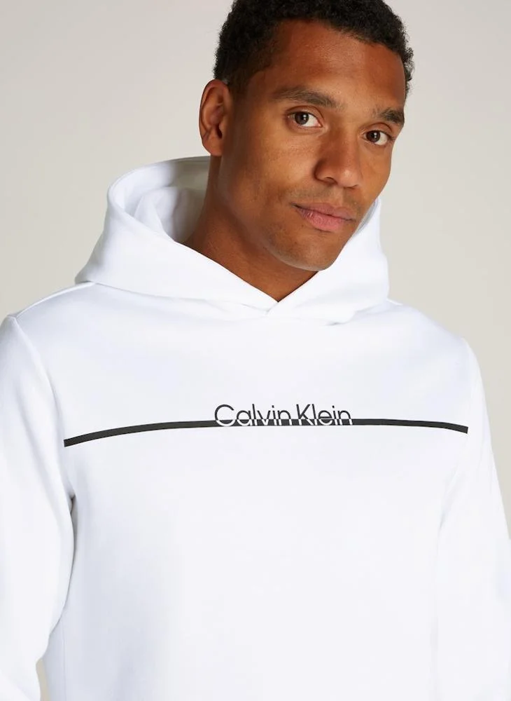 كالفن كلاين Graphic Print Pullover Hoodie