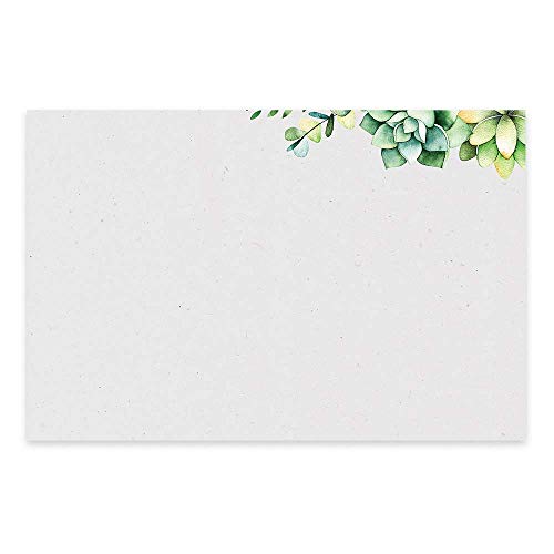 Dashleigh Succulents Note Cards, Set of 48, Stunning Watercolor Greenery Motif for Nature Lovers (4x6 in - Rectangle) - Image 2