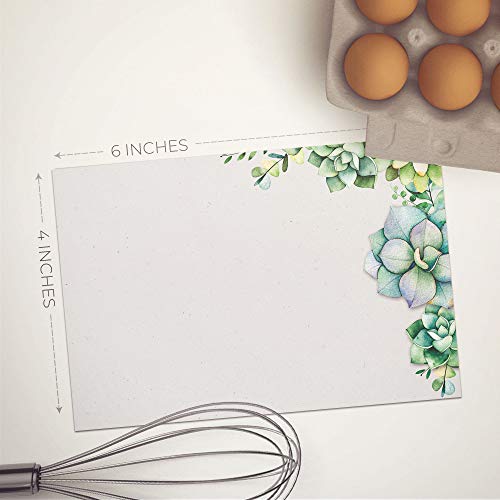 Dashleigh Succulents Note Cards, Set of 48, Stunning Watercolor Greenery Motif for Nature Lovers (4x6 in - Rectangle) - Image 5