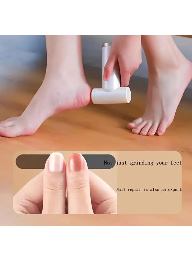 إي سي في في مزيل مسامير القدم الكهربائي، مبرد كهربائي لامتصاص الفراغ للقدم، مطحنة قدم محمولة قابلة لإعادة الشحن، مجموعة أدوات الباديكير للعناية بالقدم للبشرة الجافة والمتشققة الصلبة، أداة صنفرة القدم المثالية كهدية ترقية - Image 5