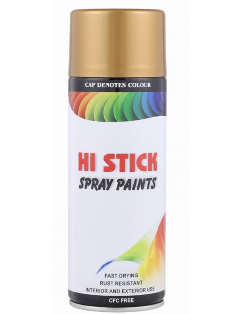 Hi Stick Gold Spray Paint 240 Gram - Image 1