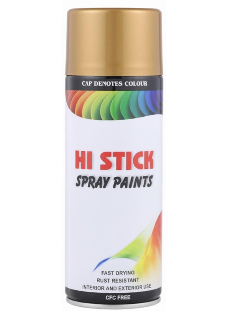 Hi Stick Gold Spray Paint 240 Gram - Image 1