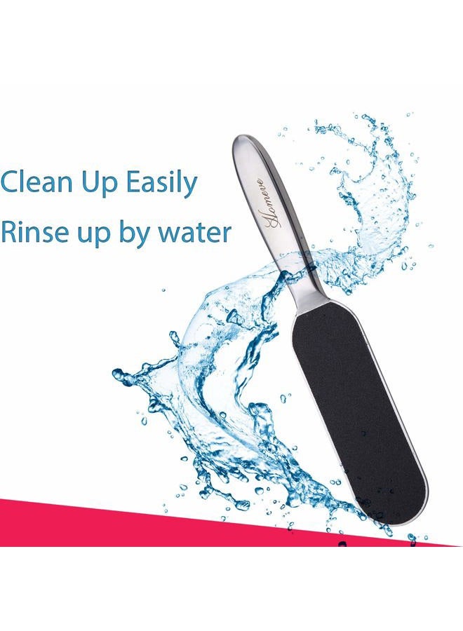 Homeve Professional Pedicure Foot File - Reusable Stainless Steel Cracked Skin Corns Callus Remover Feet Rasp - Image 4