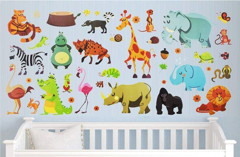 DEKOSH Jungle Animal Wall Decal Stickers - Image 4