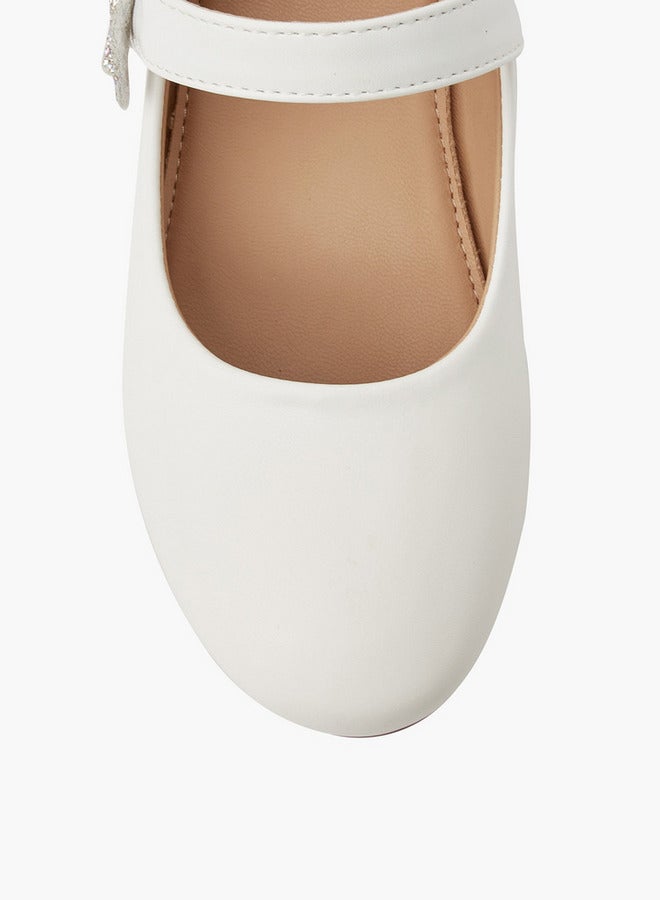 Flora Bella By Shoexpress Girls Butterfly Accent Ballerina Shoes - Image 4