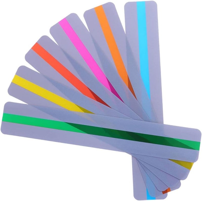 إشارات كتب PVC كبيرة الحجم 19 × 3.2 سم مقاومة للماء للقراءة للطلاب والمعلمين 32 قطعة - Image 1