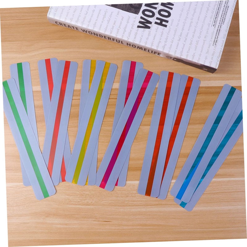 إشارات كتب PVC كبيرة الحجم 19 × 3.2 سم مقاومة للماء للقراءة للطلاب والمعلمين 32 قطعة - Image 4
