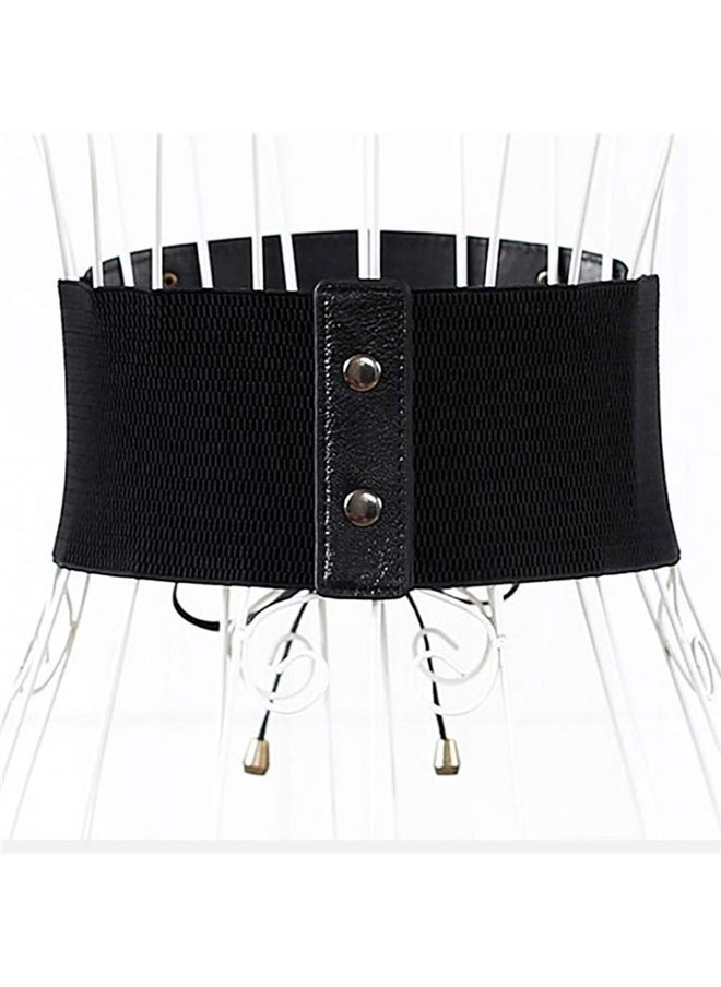 Generic Womens PU Leather Belt High Waist Cincher Belt Corsets for Waist Training Wide Belt  - Image 3