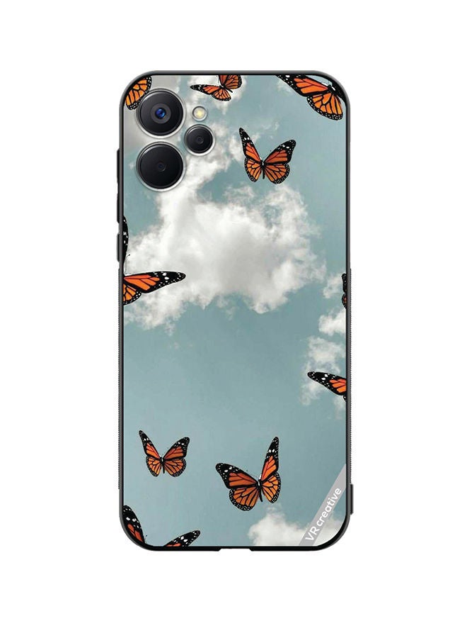 VR CREATIVE Protective Case Cover For Realme 9i 5G Butterfly Design Multicolour - Image 1