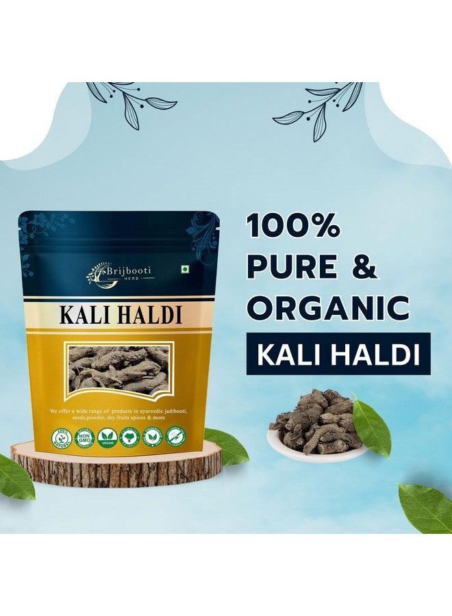 BrijBooti بريجبوتي كالي هالدي 100 جرام | كركم أسود - نركاشور - نار كاشور - نركتشور - كركم زيرومبت - جذر زيدواري - Image 4