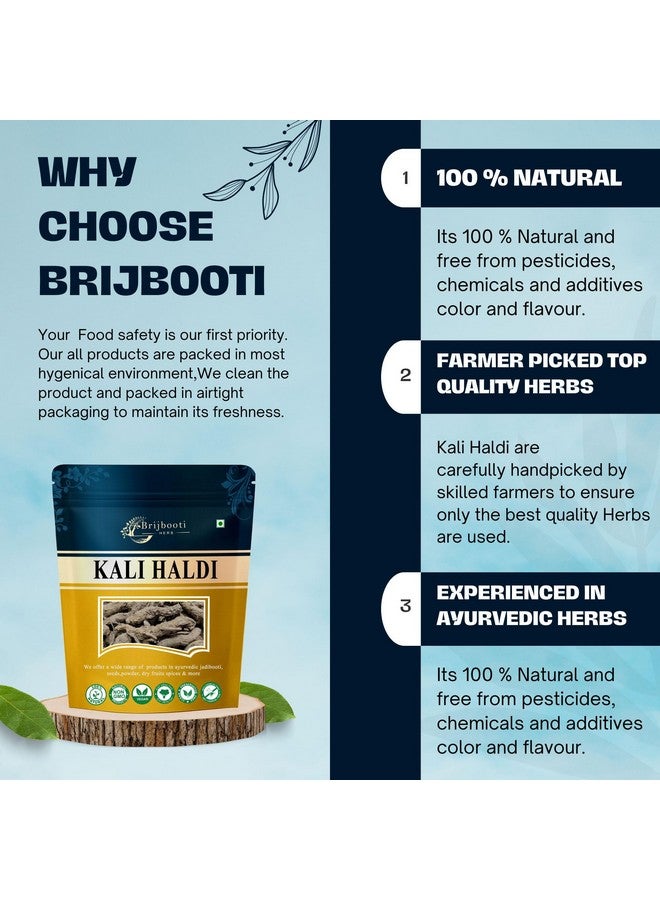 BrijBooti بريجبوتي كالي هالدي 100 جرام | كركم أسود - نركاشور - نار كاشور - نركتشور - كركم زيرومبت - جذر زيدواري - Image 5