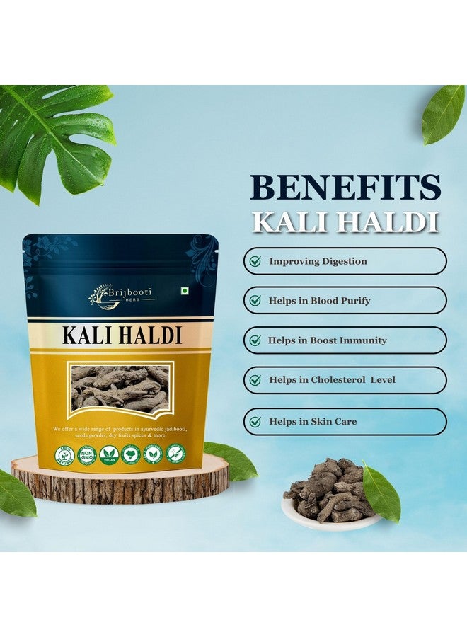 BrijBooti بريجبوتي كالي هالدي 100 جرام | كركم أسود - نركاشور - نار كاشور - نركتشور - كركم زيرومبت - جذر زيدواري - Image 2
