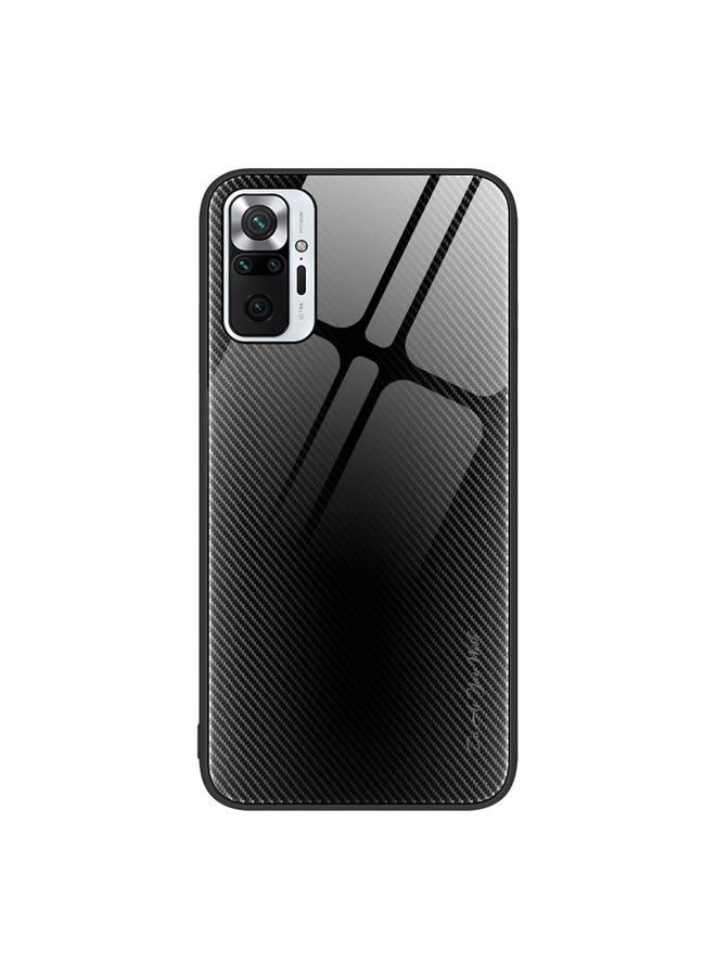 Case For Xiaomi Redmi Note 10 Pro Texture Gradient Glass TPU Phone Case