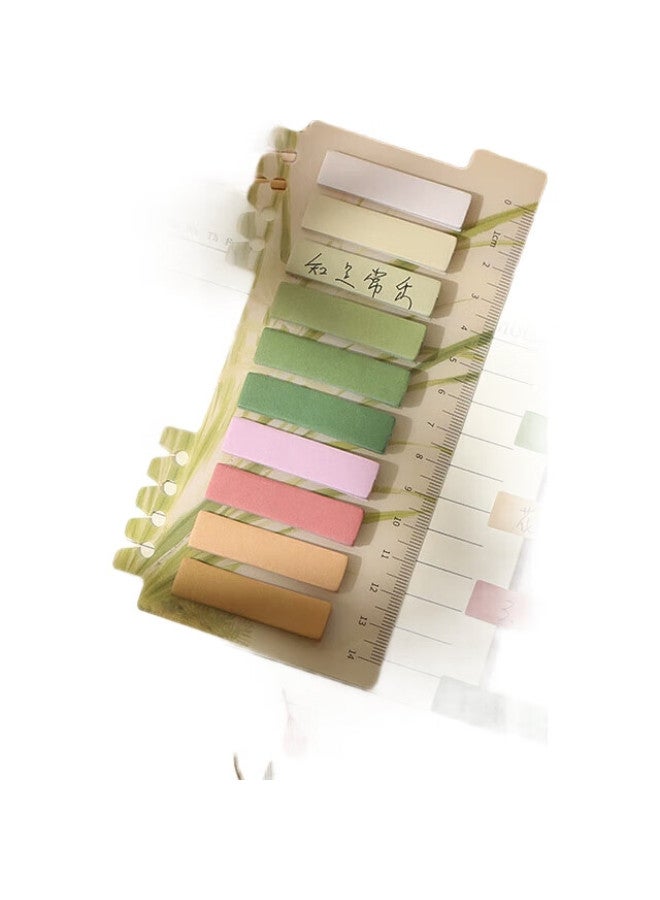 Tatanice Sticky Notes, Classical Chinese Landscape Ink Painting High-Quality Stickers, Chinese Style Illustrations, Simple Message Pad, Adhesive Paper, Floral Design, 10Cm X 10Cm - Image 1