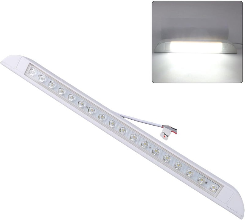 UV resistant RV Exterior LED Light RV Awning Porch Light 9W White with IP67 for Truck Trailer Camping Car Yacht (White Without Switch) Upgraded simple practical design - Image 4