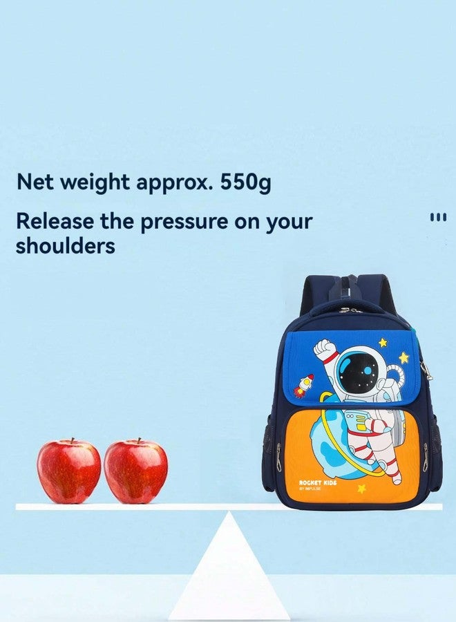 إمبلس حقيبة ظهر أنيقة وعصرية مقاومة للماء مطبوعة، سعة 25 لتر، مناسبة للجنسين، حقيبة سفر جامعية بأربعة أقسام، حقيبة مدرسية للأولاد والبنات (برتقالي) - Image 4