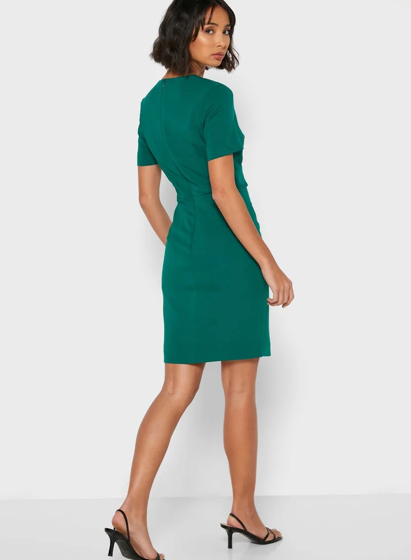 French Connection Esmei Bodycon Wrap Dress