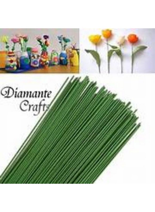 Just Flowers Floral Stem Wire, Diameter 2MM Color Coated Flower Making Wire Accessory for DIY Bouquet Stem Wrapping and Crafts (15 Inch, Green Pack of, 50) - Image 3