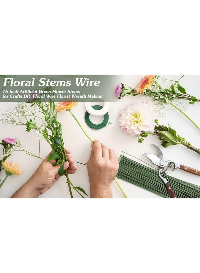 Just Flowers Floral Stem Wire, Diameter 2MM Color Coated Flower Making Wire Accessory for DIY Bouquet Stem Wrapping and Crafts (15 Inch, Green Pack of, 50) - Image 5
