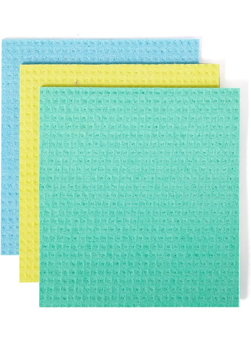 Full Circle Full Circle Squeeze, Reusable Cellulose Sponge Cloths, 3-pack, Multicolor - Image 1