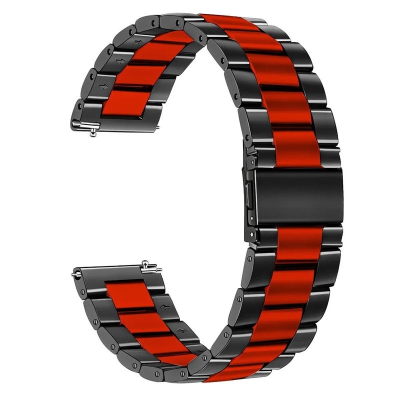 Bluejw 18mm 20mm 22mm Universal Stainless Steel Watch Band – Adjustable Replacement Metal Strap for Smartwatches and Traditional Watches - Image 1