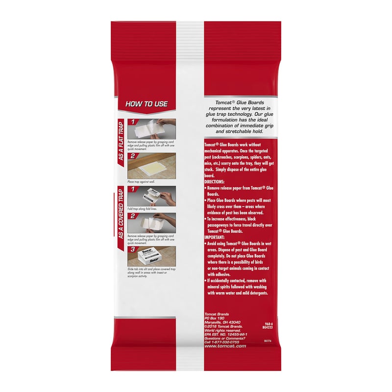 Tomcat Glue Boards with Eugenol for Enhanced Stickiness, 4 Per Box, 2-Pack - Image 2