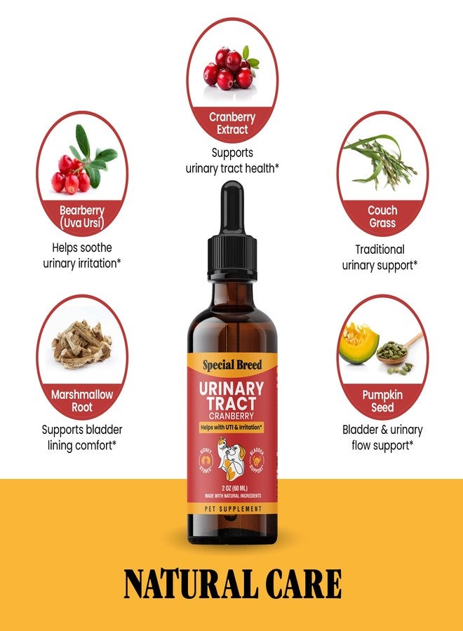 Special Breed Cat & Dog Urinary Tract Infection Treatment – Natural UTI Relief with Cranberry Drops – Kidney & Bladder Support – Helps Incontinence, Frequent Urination, Bladder Stones – Pet Renal Care Drops - Image 3