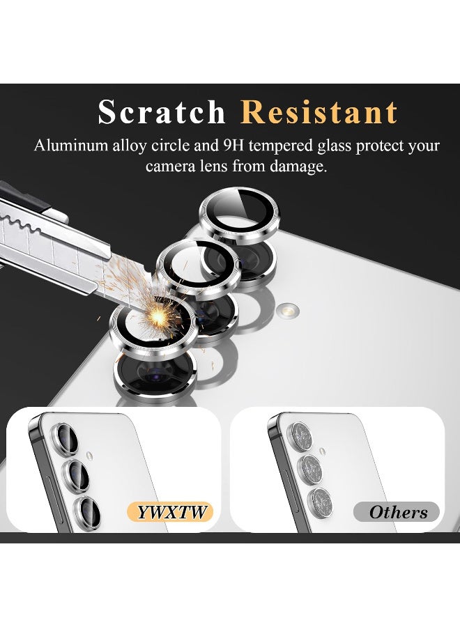 Camera Lenses Compatible with Samsung Galaxy A15, A34, or A54 - Silver - Image 2