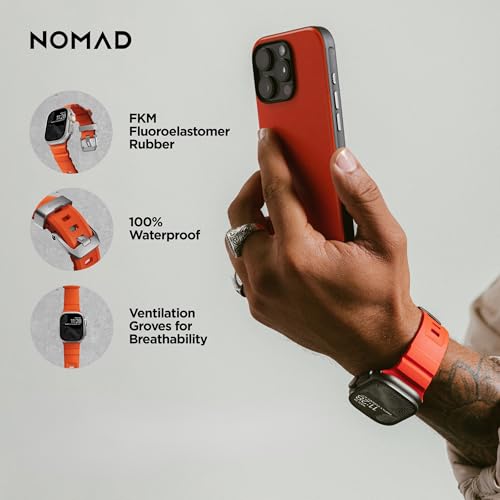 NOMAD Apple Watch Sport Band Rocky Point Magma 4649mm Rugged Apple Watch Band with Natural Titanium Hardware Adventurous for Men and Women - Image 3